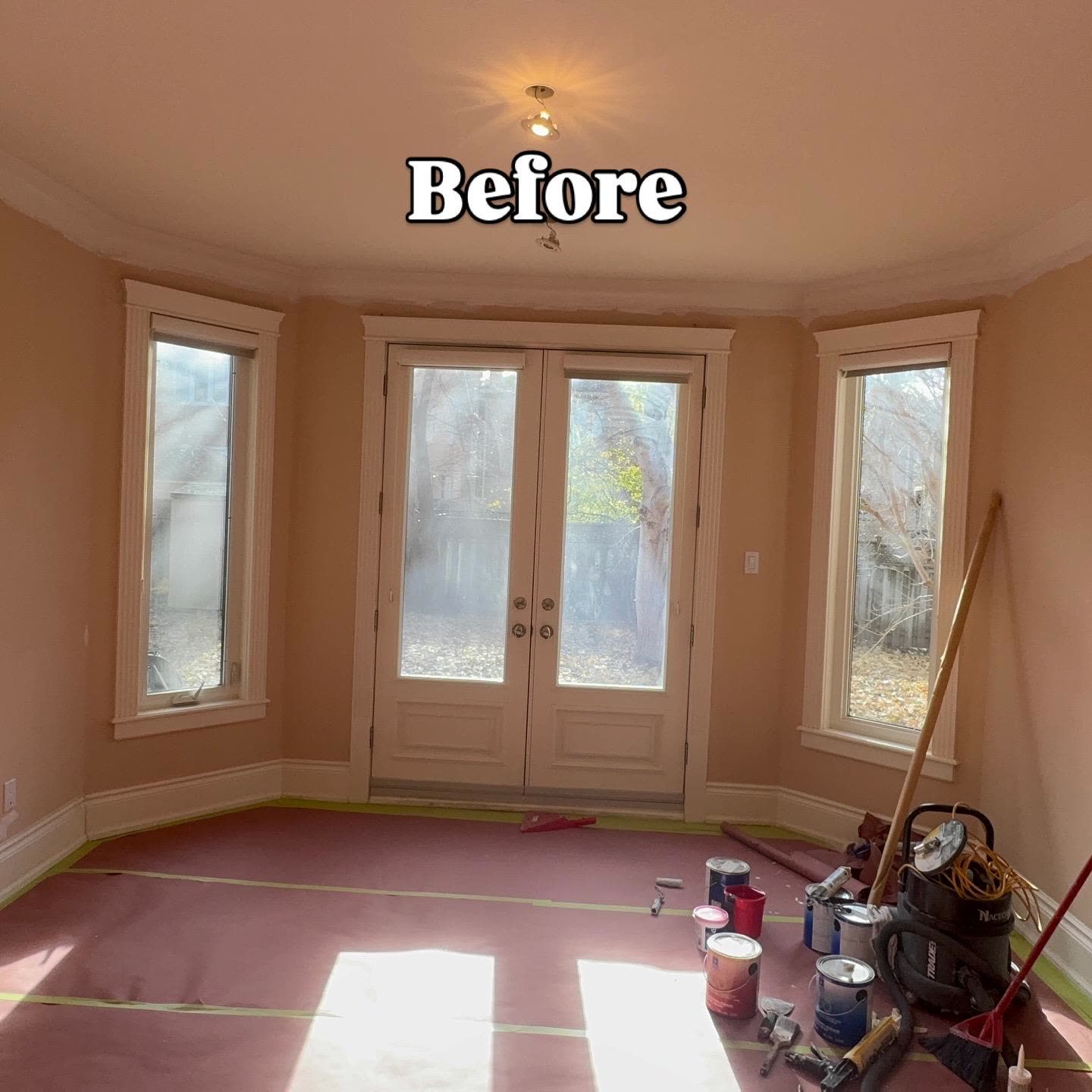 Interior Repaint in Newmarket - Dining Room - before